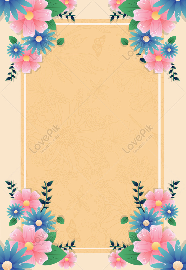 Fresh Literary Flower Invitation Wedding Card Background Download Free |  Poster Background Image on Lovepik | 605763839