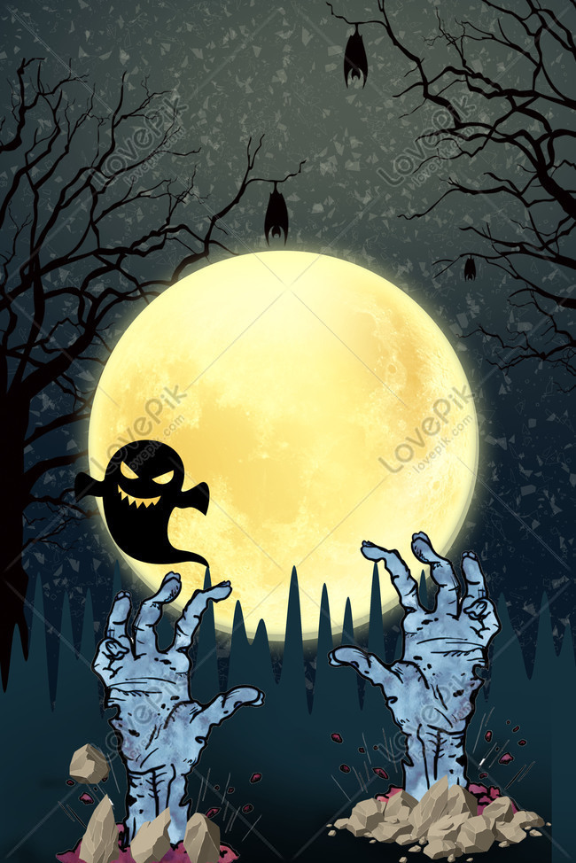 Fondo De Evento De La Fiesta De La Noche De Halloween Imagen de Fondo  Gratis Descargar en Lovepik