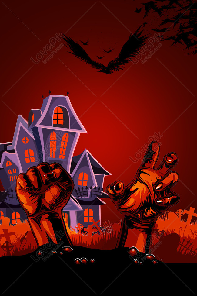 Halloween Red Pumpkin Horror Ad Background Download Free | Poster Background  Image on Lovepik | 605729430