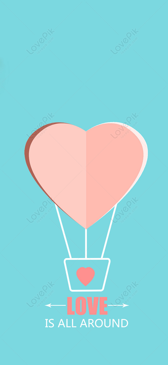 Hot air balloon wallpaper, balloon flat, balloon pink, balloon blue Background