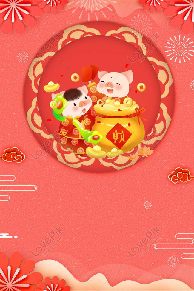 Kung Hei Fat Choi Year Of The Pig Download Free Poster Background