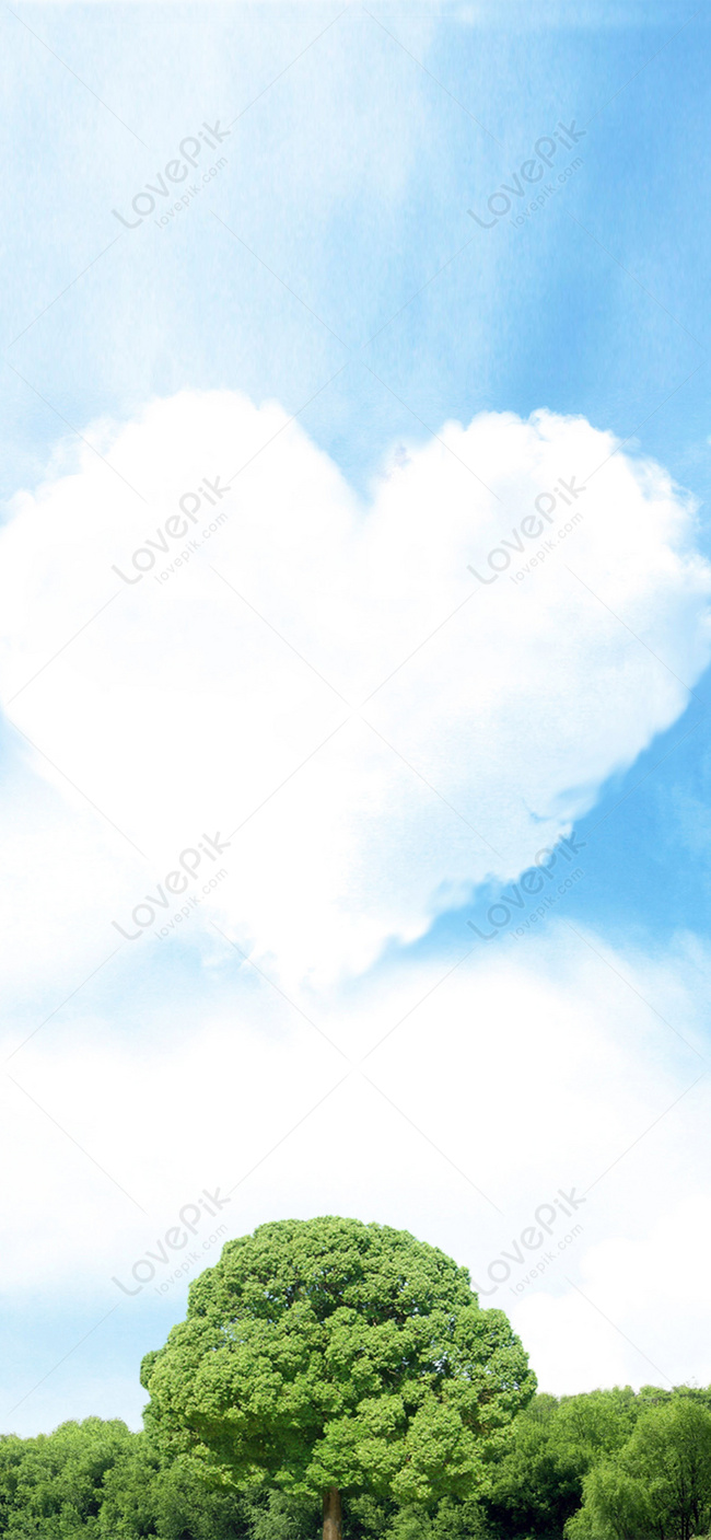 Love Blue Sky Mobile Wallpaper Images Free Download on Lovepik | 400273449