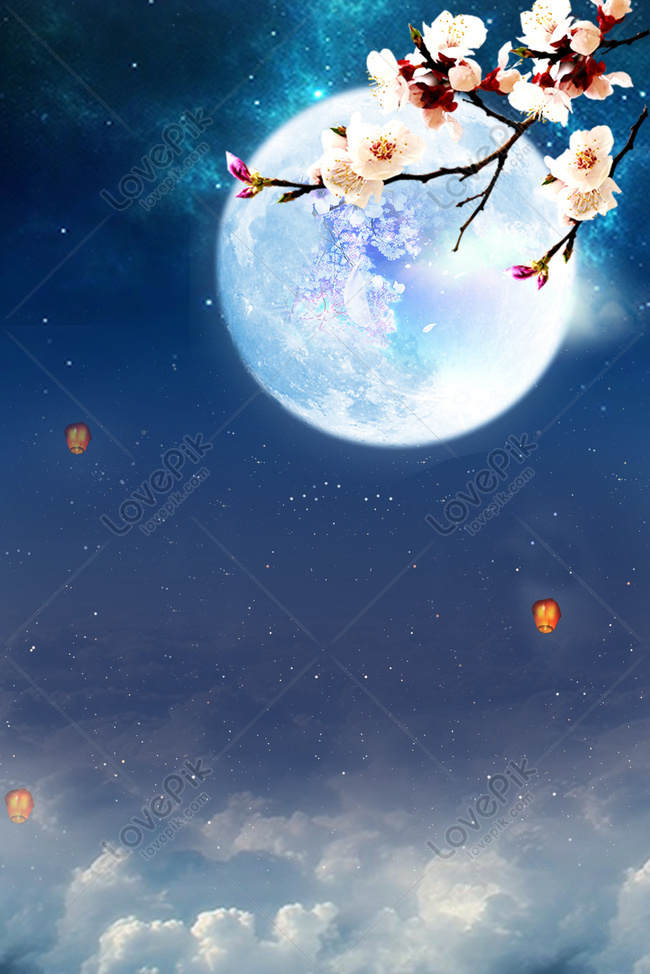 Mid-autumn Festival Simple Poster Download Free | Poster Background ...