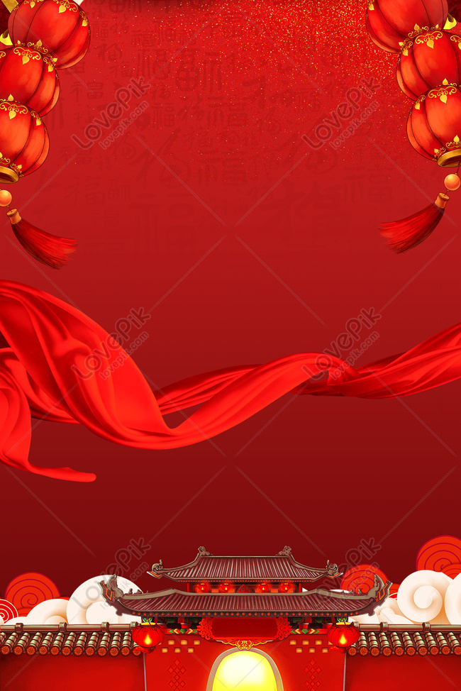 New Year Red Background Minimalist Poster Banner Background Download Free | Poster  Background Image on Lovepik | 605802393