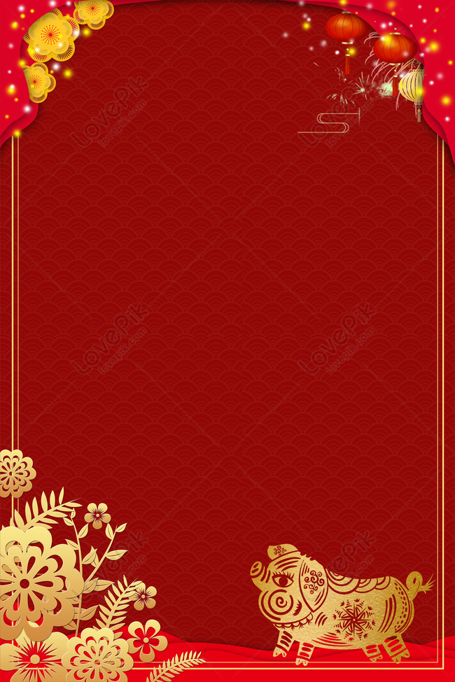 New Year Red Chinese Style Poster Background Download Free | Poster  Background Image on Lovepik | 605814198