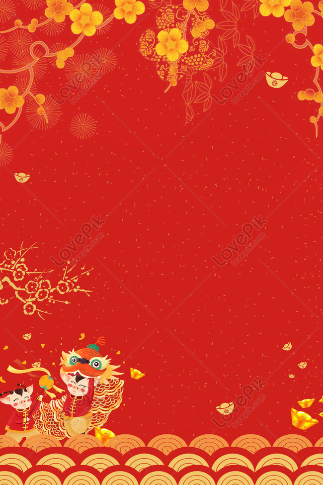 New Years Day Red Chinese Style Poster Background Download Free | Poster  Background Image on Lovepik | 605761282