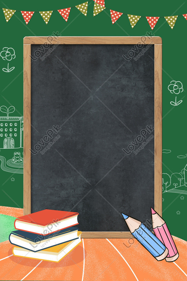 Open School Blackboard Stationery Event Promotion Background Download Free  | Poster Background Image on Lovepik | 605656042