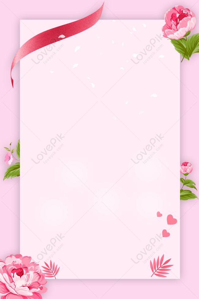 Pink Flower Theme Poster Download Free | Poster Background Image on Lovepik  | 605770784