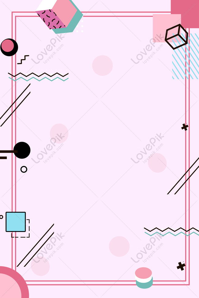 Pink Minimalistic Geometric Poster Background Download Free | Poster ...