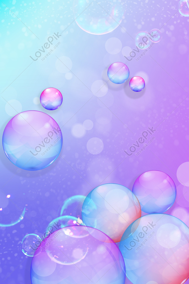 Purple beautiful small fresh air bubble background poster, beauty, christmas, small bubbles Background
