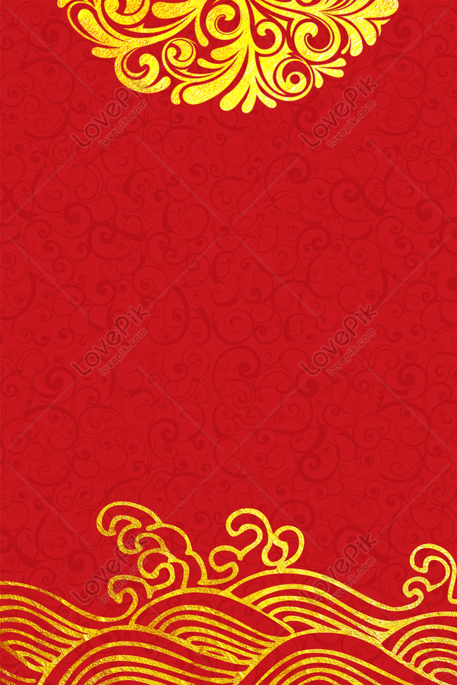 Red Chinese Style Atmospheric Background Download Free | Poster Background  Image on Lovepik | 605809954