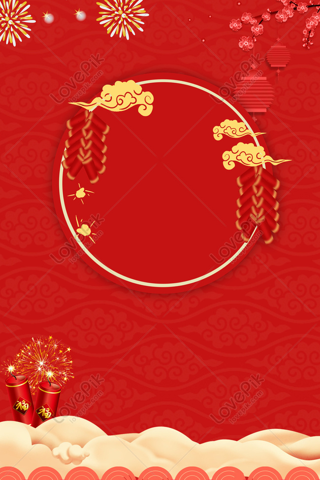 Red Chinese Style New Year Paper Cut Background Download Free | Poster ...