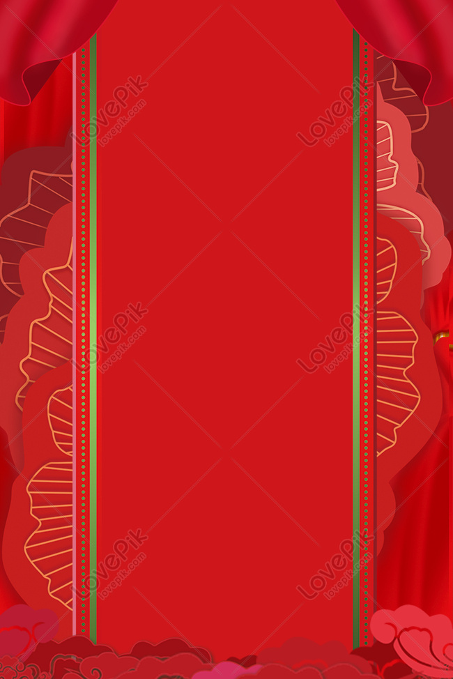 Red Chinese Style Poster Background Download Free | Poster Background ...