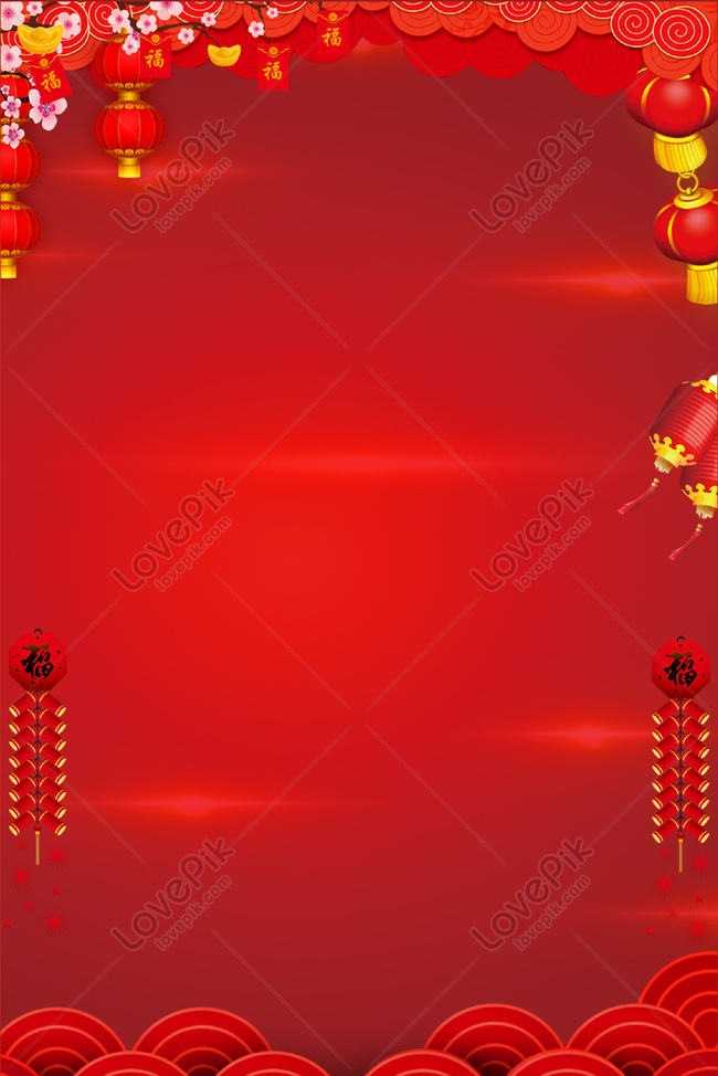 Red Festive Chinese New Year Theme Poster Download Free | Poster Background  Image on Lovepik | 605762809