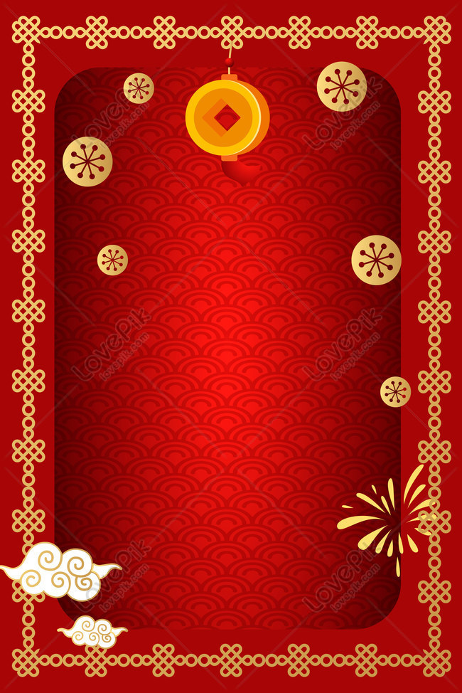 Red Festive New Year Auspicious Cloud Texture Background Download Free |  Poster Background Image on Lovepik | 605805348