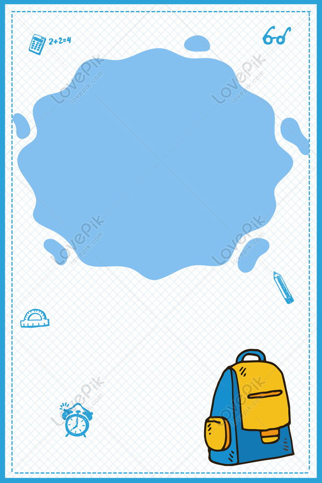 Education Blue Cram School Poster Banner Background, 48% OFF