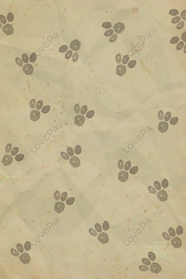 Simple And Cute Puppy Paw Cute Promotion Background Download Free ...