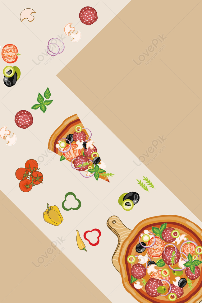 Nền tảng đơn giản phẳng bánh pizza màu tương phản: Bạn yêu thích một món bánh pizza giòn ngon, trùm lên sốt cà chua đượm vị. Nhưng hãy dừng chân trước bức tranh nền tảng đơn giản phẳng bánh pizza màu tương phản này, bạn sẽ cảm nhận được vẻ đẹp tối giản nhưng toát lên sự cân bằng và hài hòa trong màu sắc.