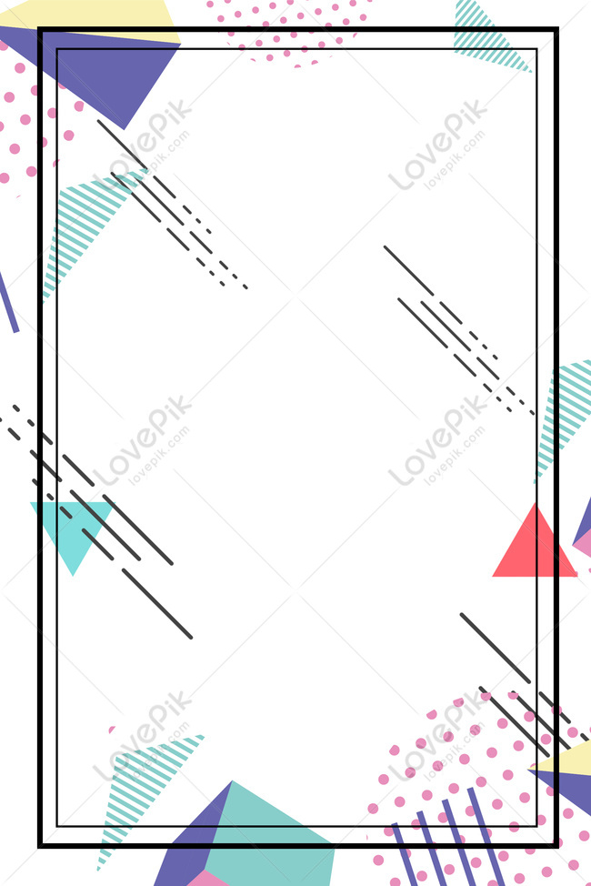 Simple Flat Geometric Lines Border Atmosphere Background Poster Download  Free | Poster Background Image on Lovepik | 605760263