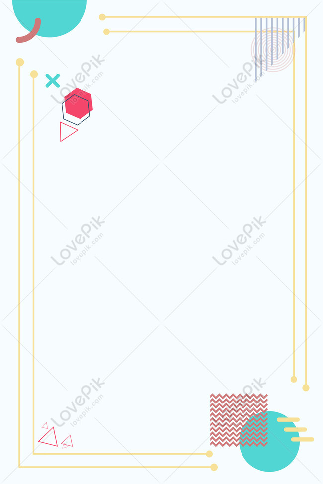 Simple Geometric Border Poster Download Free | Poster Background Image on  Lovepik | 605759348
