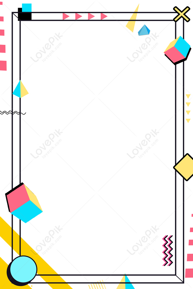 Simple Geometric Cube Border Poster Download Free | Poster Background Image  on Lovepik | 605760044
