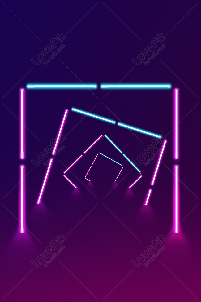 Simple Glowing Lines Neon Stereo Geometric Poster Download Free | Poster  Background Image on Lovepik | 605711508