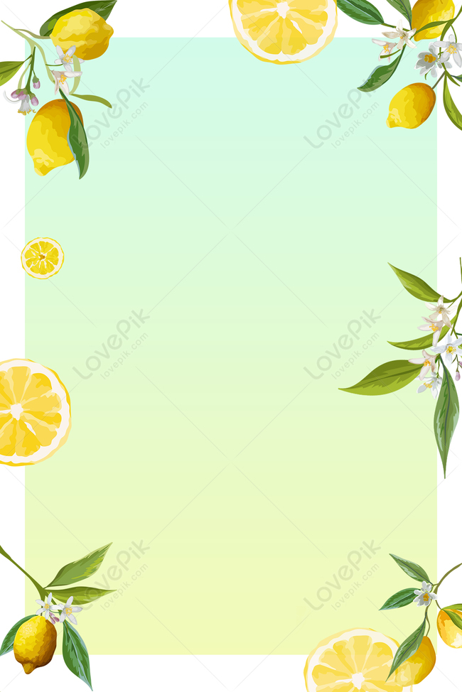 Simple Style Fresh Lemon Poster Background Download Free | Poster ...