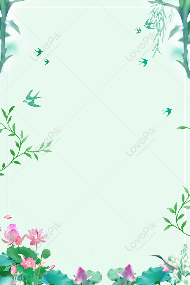 Small Fresh Green Poster Background Download Free | Poster Background ...