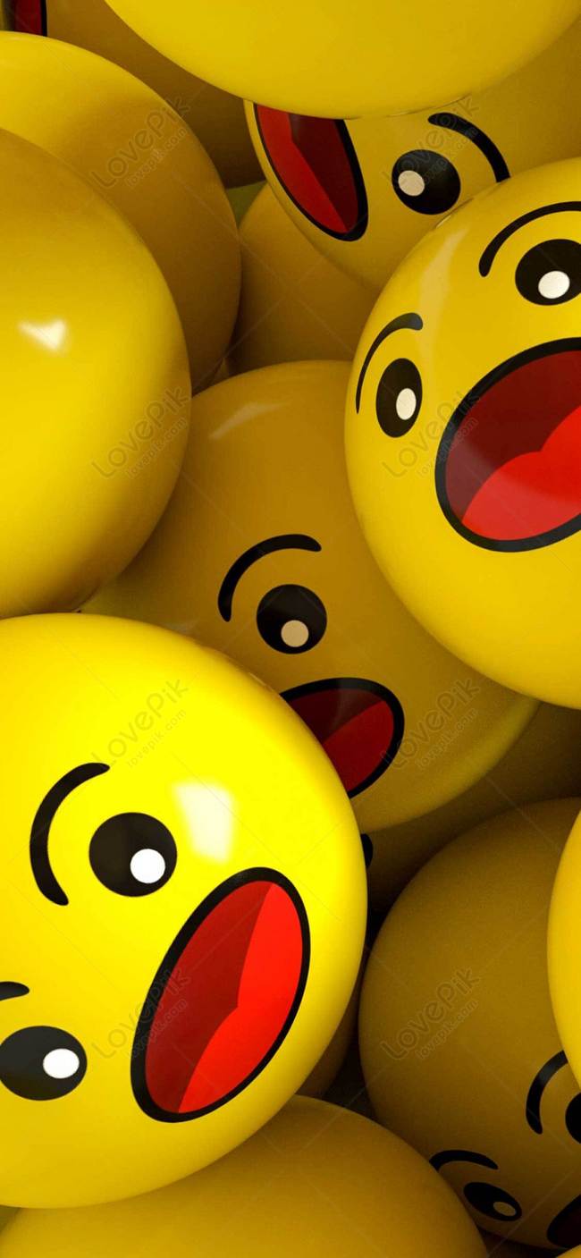 Fondo De Pantalla Del Teléfono Móvil Little Yellow Face Imagen de Fondo  Gratis Descargar en Lovepik