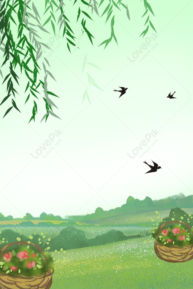 Spring Nature Scenery Poster Background Download Free | Poster Background  Image on Lovepik | 605821566