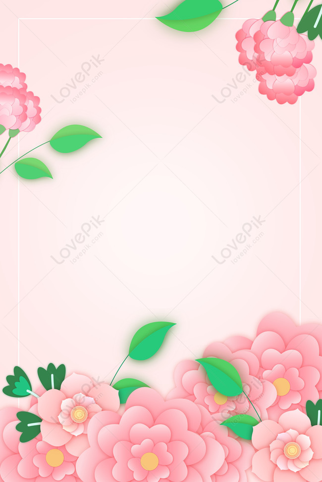 Весенние новые цветы границы минималистский плакат фон изображение_Фото  номер 605817423_PSD Формат изображения_ru.lovepik.com