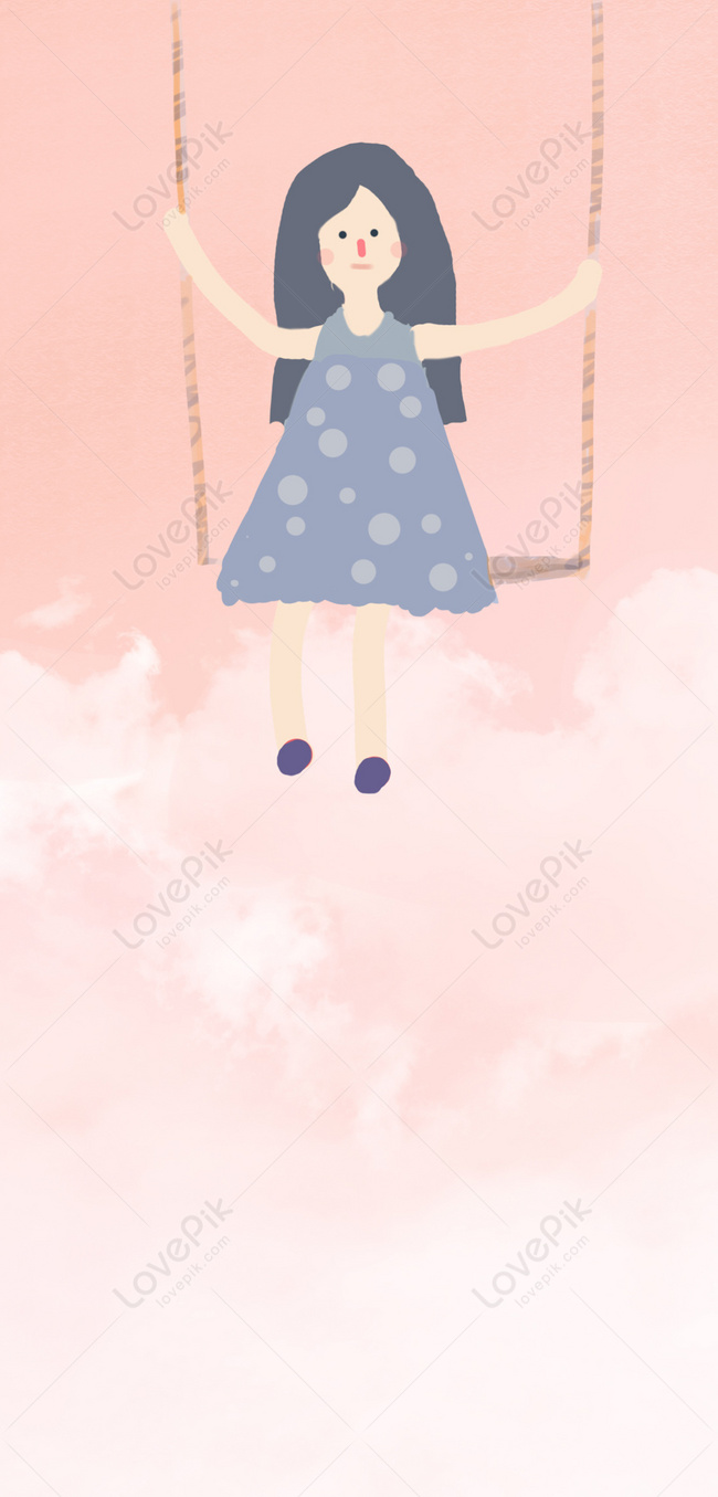 Swing Girl Mobile Phone Wallpaper Images Free Download on Lovepik |  400297056