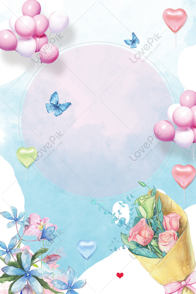 Teachers Day Bouquet Balloon Poster Download Free | Poster Background Image  on Lovepik | 605656445