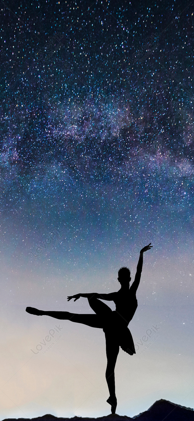 The Dancers Cellphone Wallpaper Under The Starry Sky Images Free Download  on Lovepik | 400277387