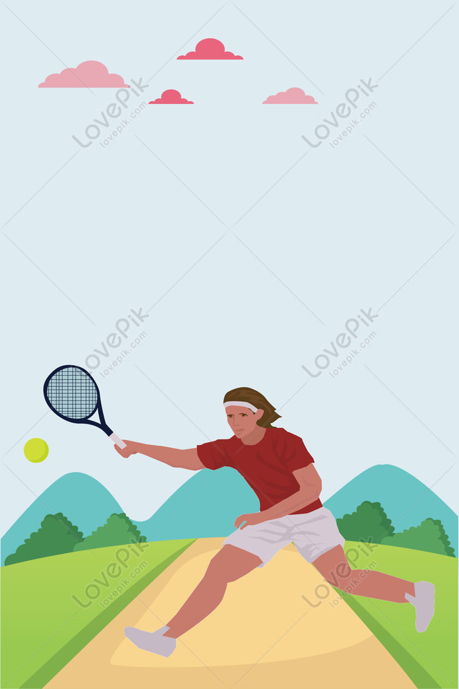 Woman Playing Tennis Outdoor Sports Scene Poster Download Free | Poster  Background Image on Lovepik | 605683772