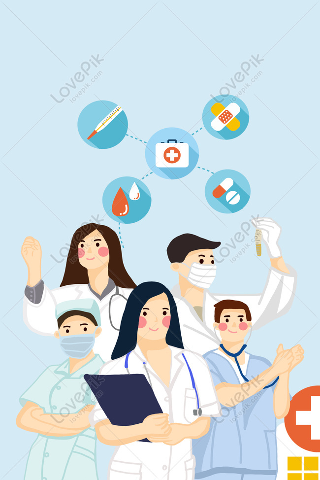 World First Aid Day Doctor Blue Cartoon Advertising Background Download  Free | Poster Background Image on Lovepik | 605667754