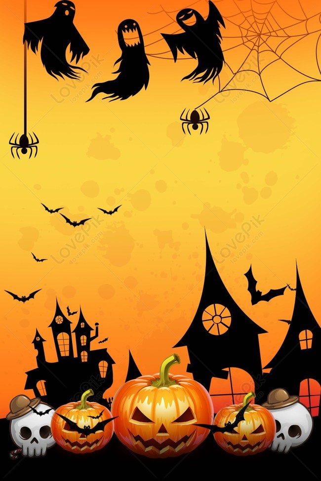Yellow Halloween Night Sky Masquerade Background Download Free | Poster  Background Image on Lovepik | 605727405