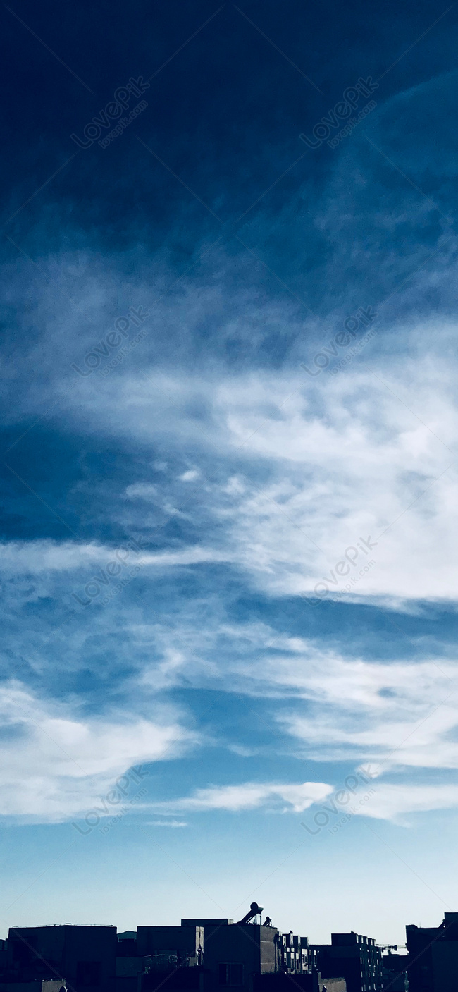 Blue Sky And White Clouds Mobile Phone Wallpaper Images Free Download on  Lovepik | 400459042