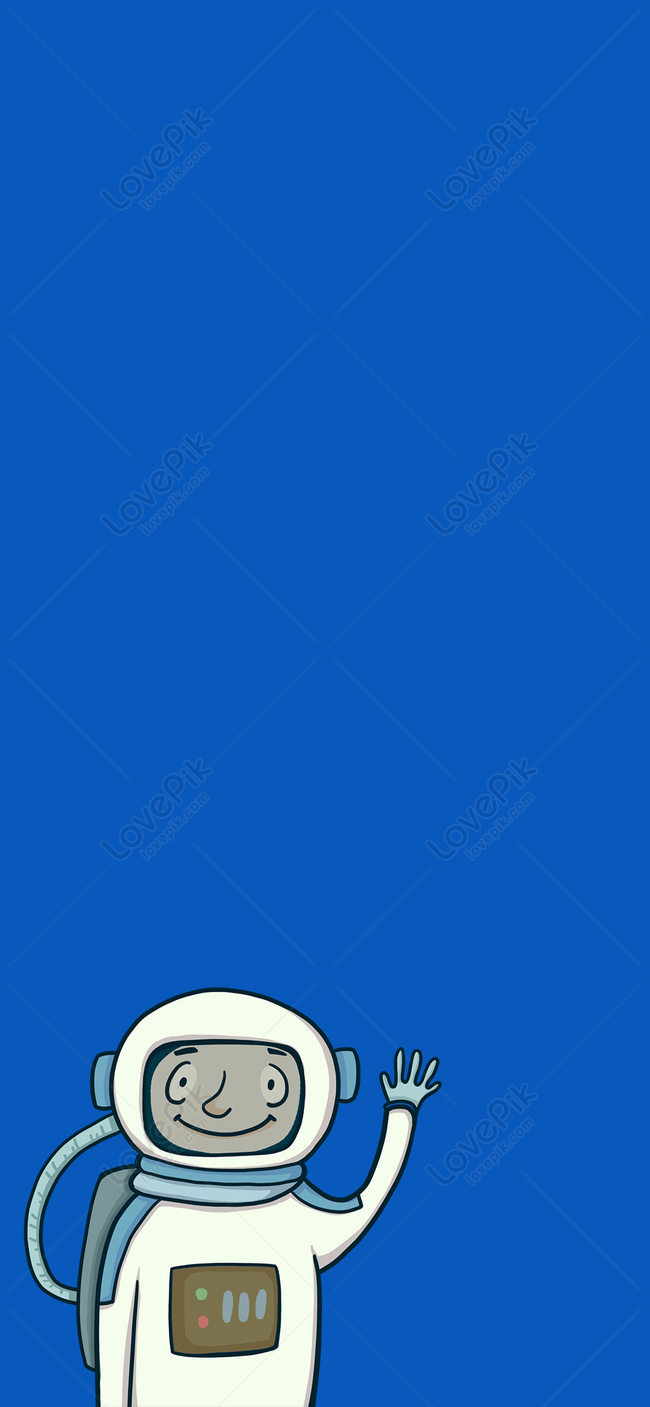 Cartoon Astronaut Mobile Phone Wallpaper Images Free Download on Lovepik |  400385996
