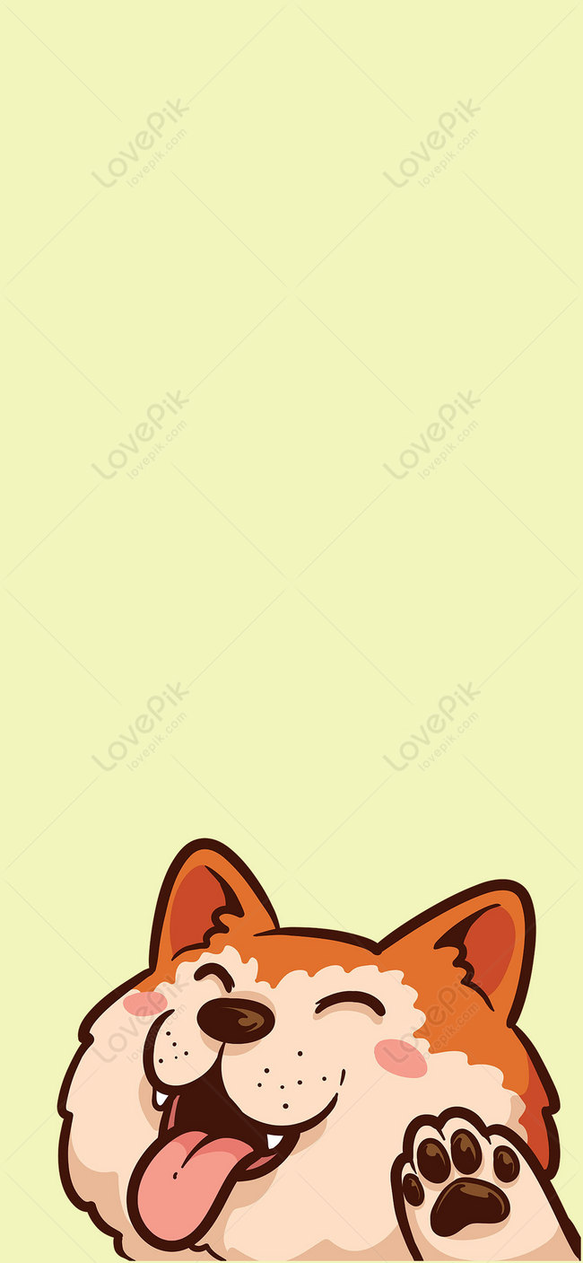 Cartoon Dog Mobile Phone Wallpaper Images Free Download on Lovepik |  400441664