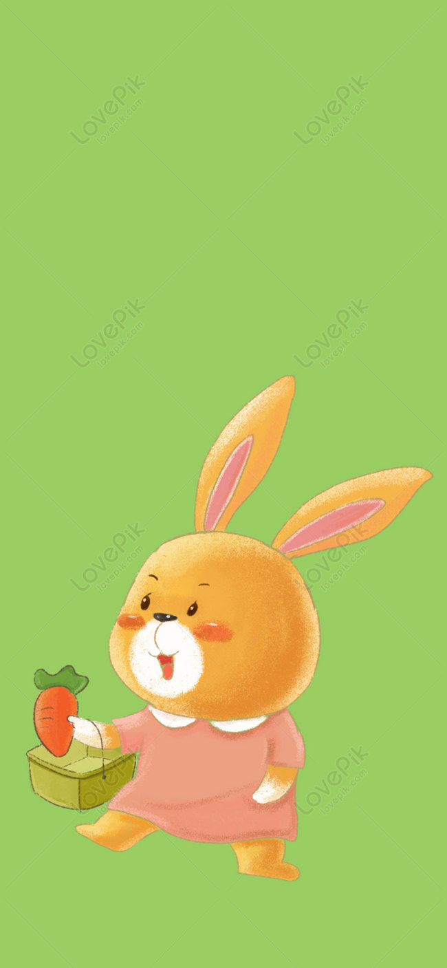 Cartoon Rabbit Mobile Wallpaper Images Free Download on Lovepik | 400393230