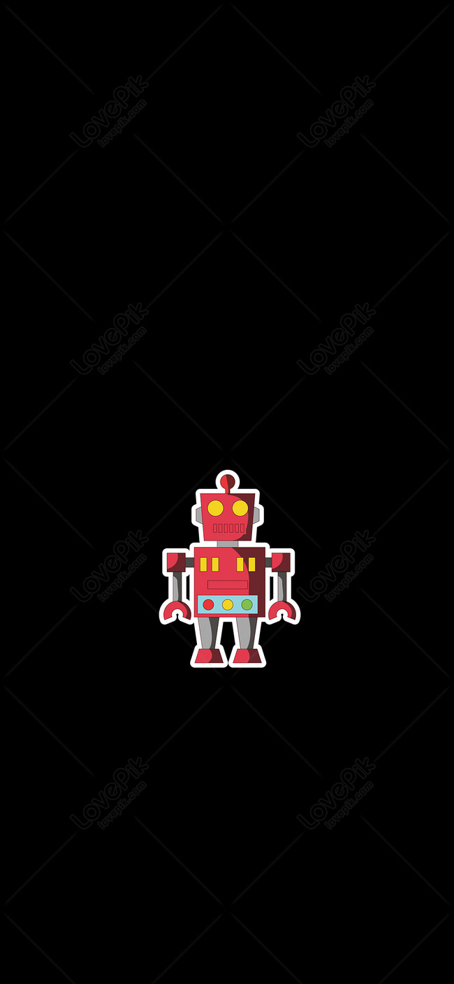 Cartoon Robot Mobile Phone Wallpaper Images Free Download on Lovepik |  400406451