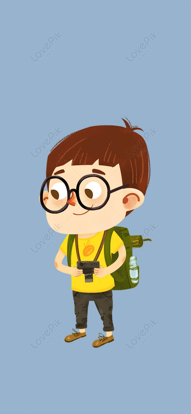 Cute Boy Mobile Phone Wallpaper Images Free Download on Lovepik | 400442030