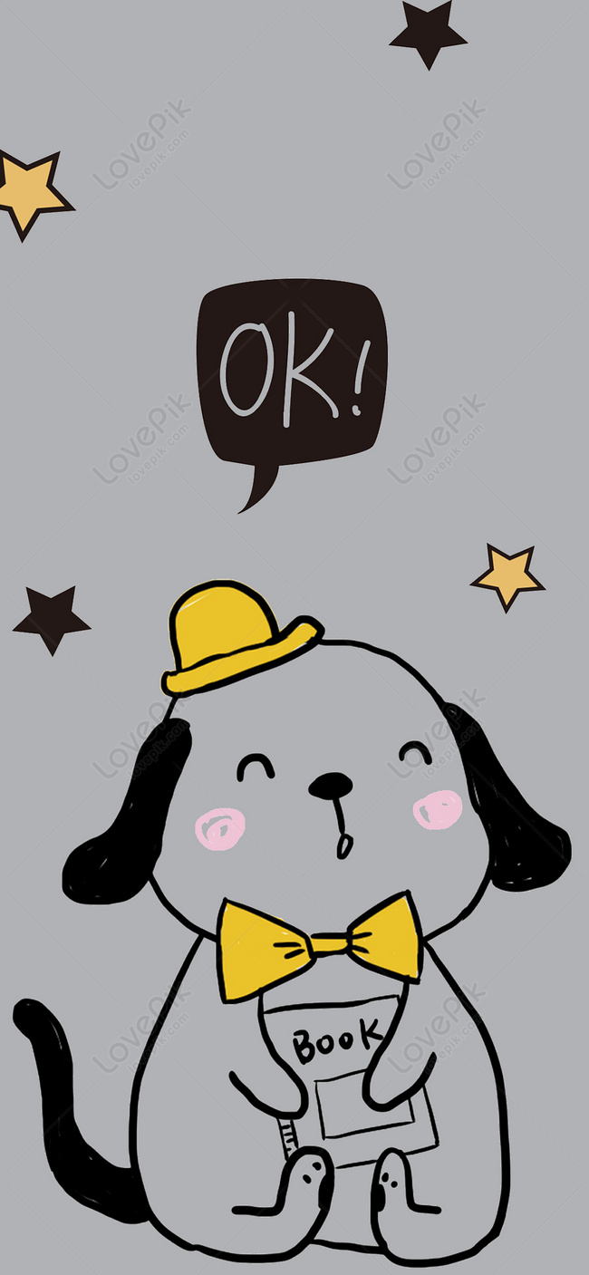 Dog Cartoon Mobile Phone Wallpaper Images Free Download on Lovepik |  400396039