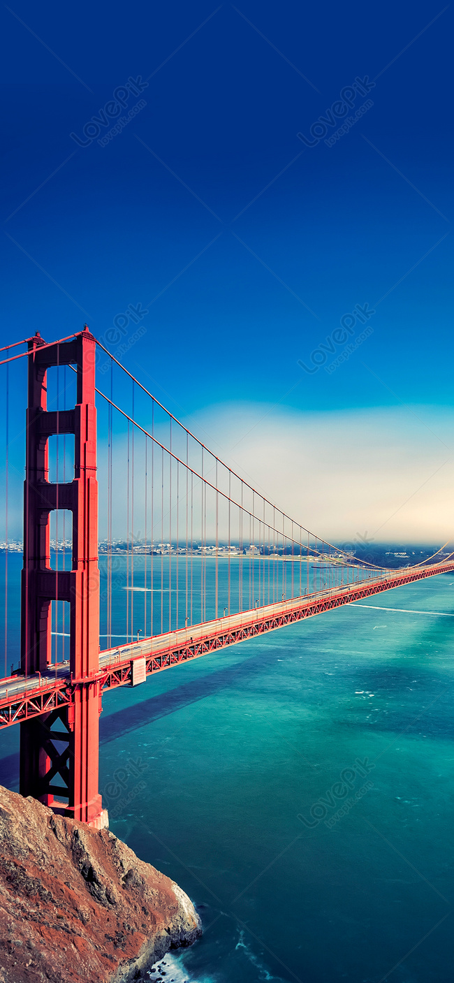 Golden Gate Bridge Mobile Wallpaper Images Free Download on Lovepik |  400386161