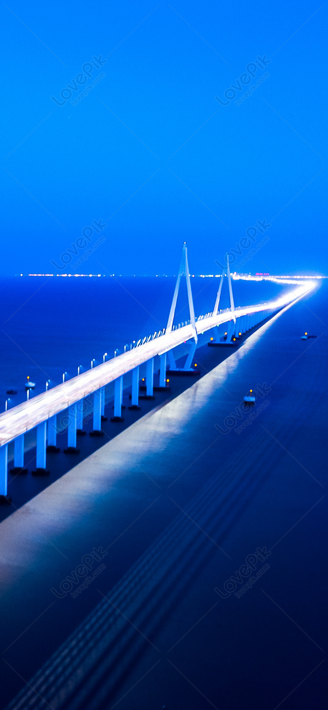 Hangzhou Bay Bridge Mobile Wallpaper Images Free Download on Lovepik |  400386192