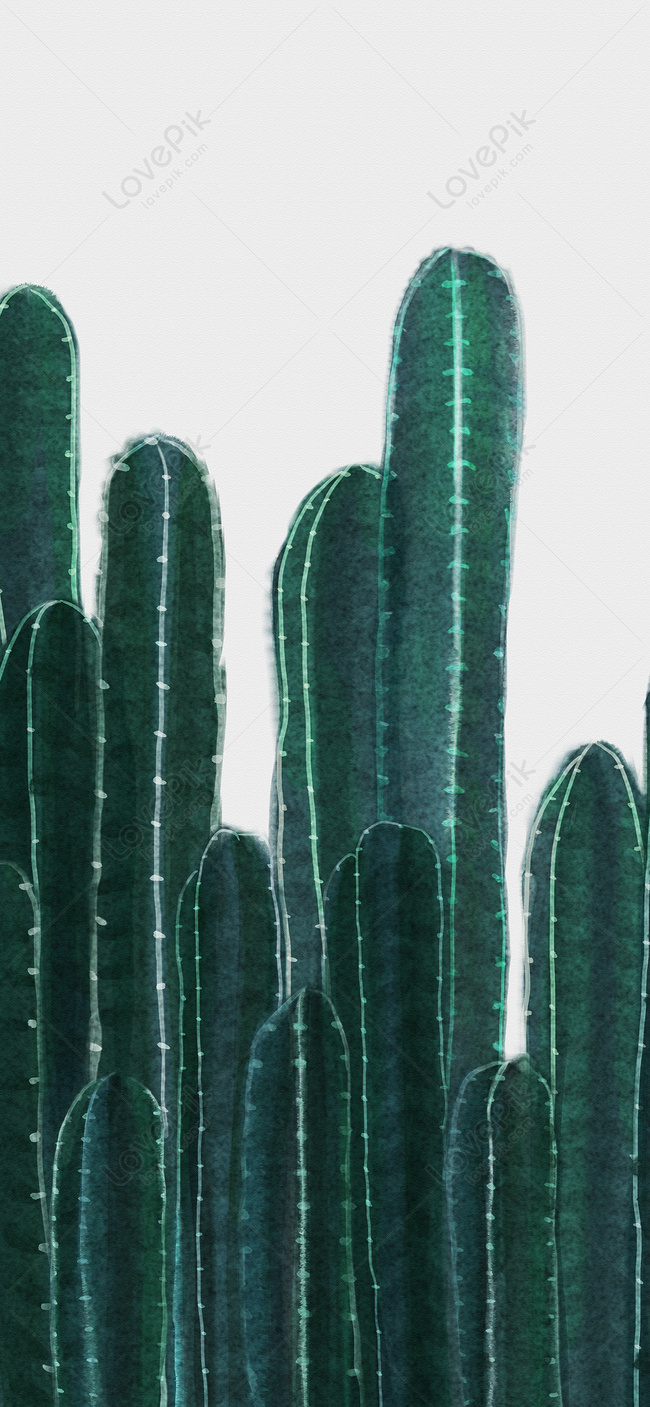 Nordic Cactus Cell Phone Wallpaper Images Free Download on Lovepik |  400471898