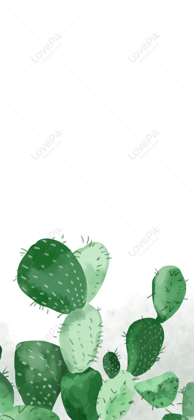 Fondo De Pantalla De Cactus Móvil Imagen de Fondo Gratis Descargar en  Lovepik