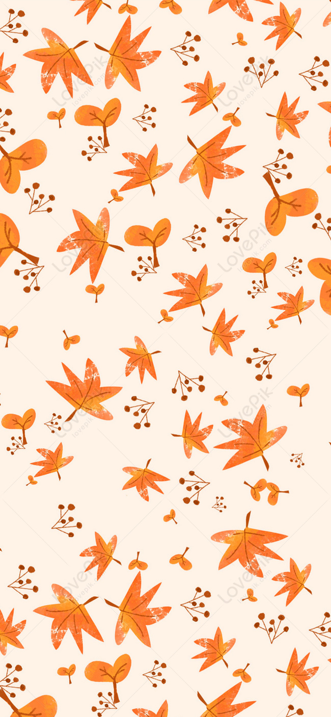 Red Leaf Background Cell Phone Wallpaper Images Free Download on ...