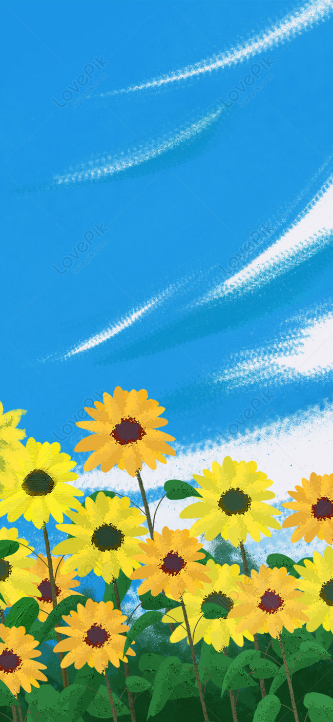 Sunflower Cell Phone Wallpaper Images Free Download on Lovepik | 400407624
